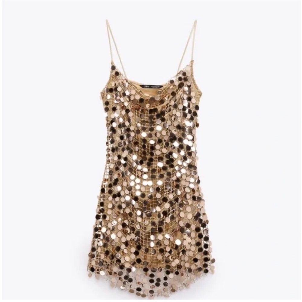 ZARA SEQUIN MINI DRESS